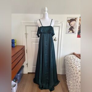 Wilfred Teal Off-Shoulder Dress